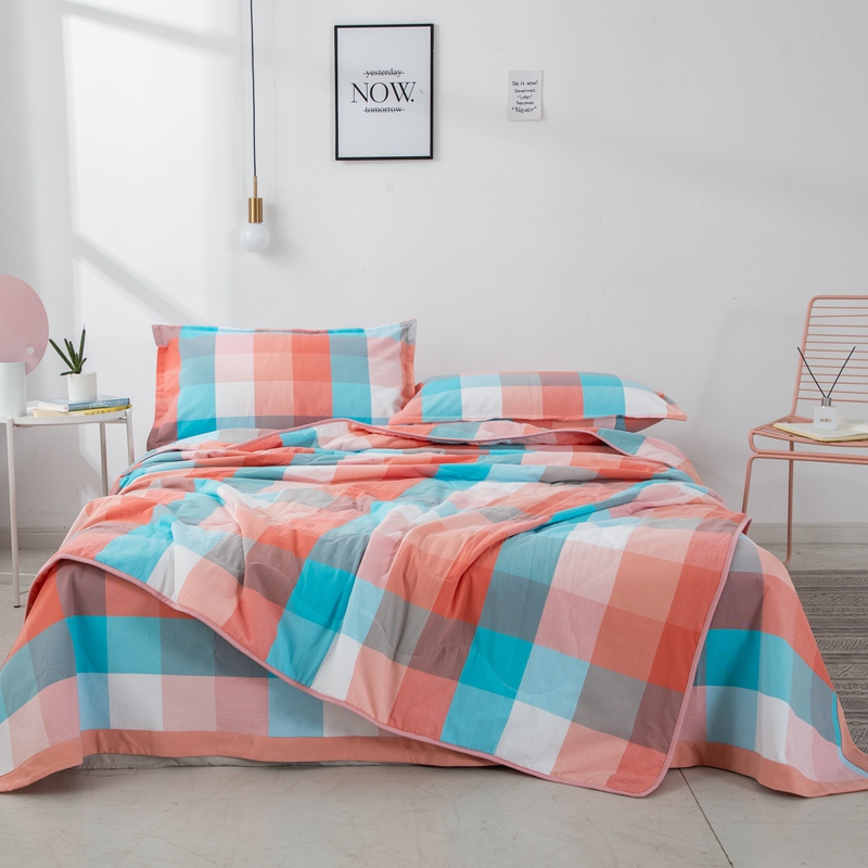 田园纯棉双人夏凉被