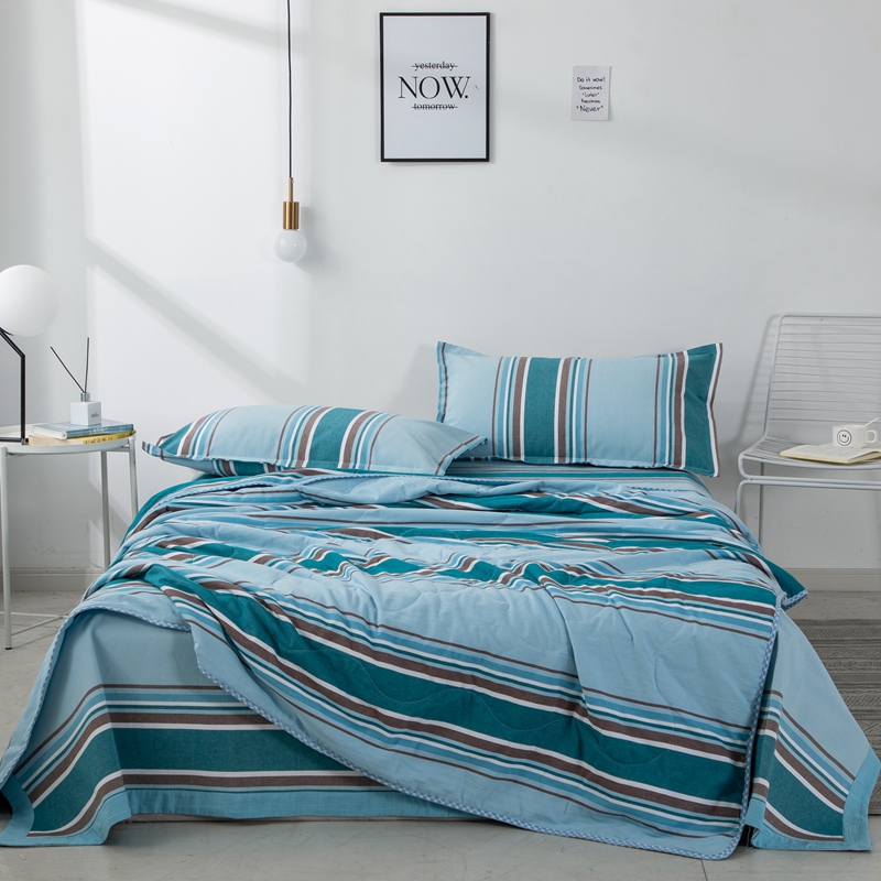 田园纯棉双人夏凉被