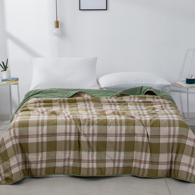 田园纯棉双人夏凉被